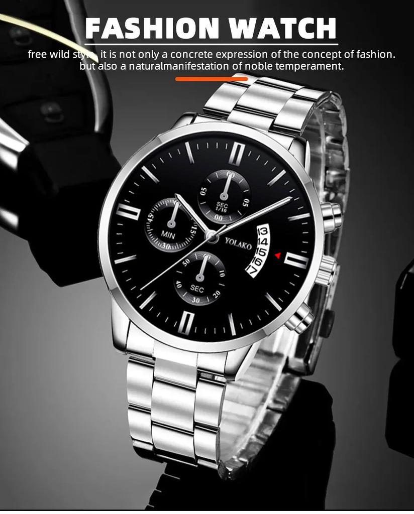 High Quality Quartz Watch Dial Value Display Business and Leisure Waterproof for Sports Running Leisure Outdoor Work