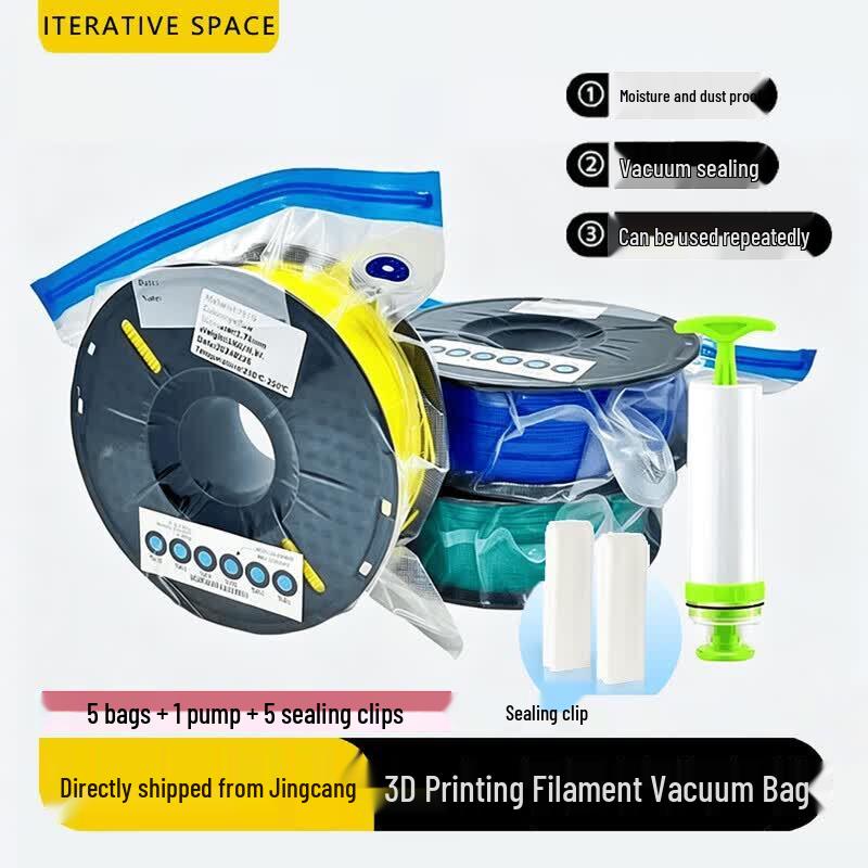 Iterative Space 3D Printer Filament Vacuum Storage Bag