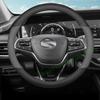 Four Seasons Non-slip Leather Steering Wheel Cover for LEAPMOTOR C01/ C11 2022 2023 2024 2025 Interior Decoration Accessories