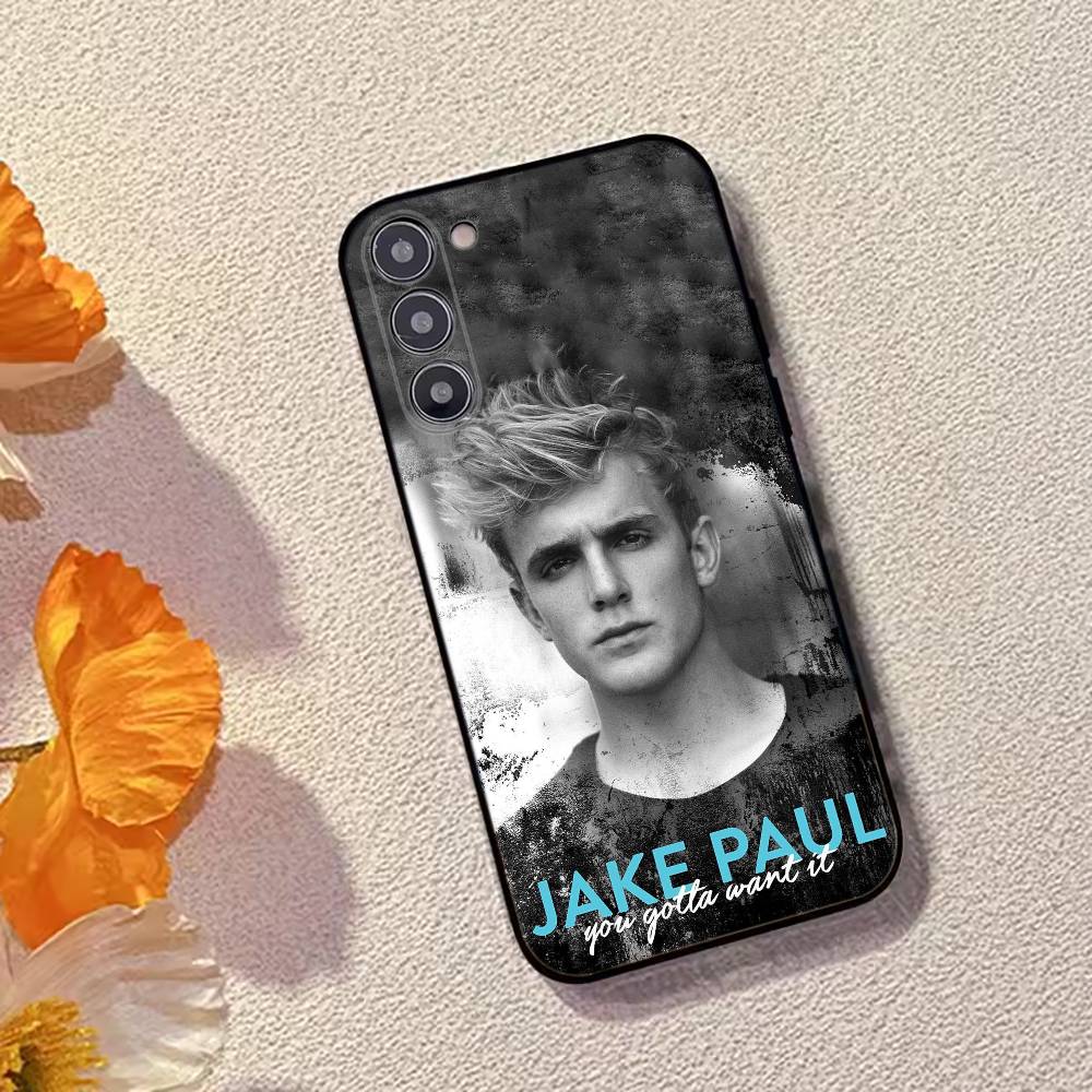 Boxing Star J-Jake Paul Phone Case Black Silicone Soft For Samsung Galaxy A73,A72,A71,A70,A53,A52,A51