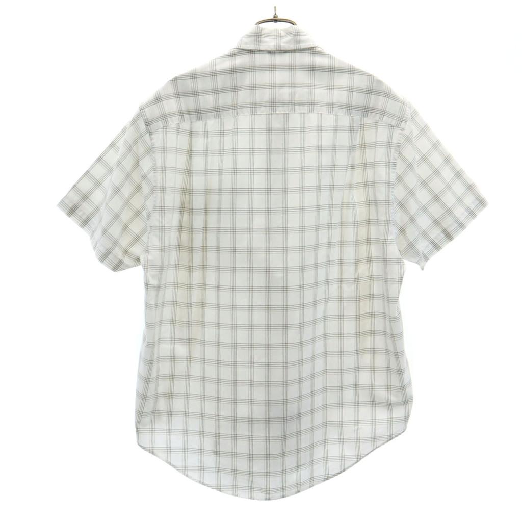 Nautica Koszula w kratę z krótkim rękawem S biała Męska Używana