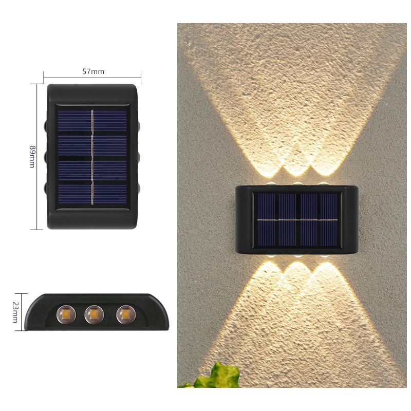 Solar Wall Lamp Outdoor Luminous Lighting Garden Fence Decoration Sunlight Light