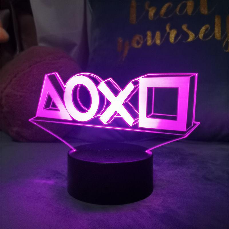 3D Visuelles Spielornament Licht E-Sport Atmosphäre Licht 3D Nachtlicht Gamepad Dekorative Leuchte