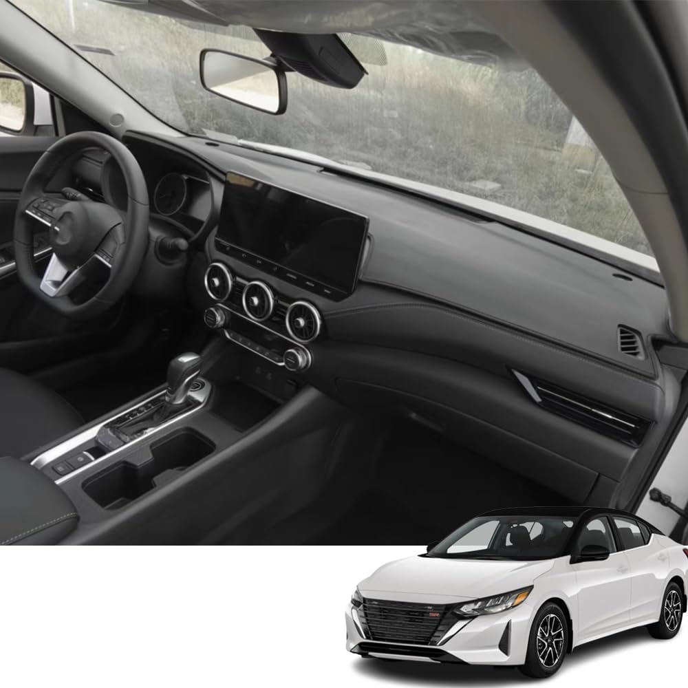 Custom Interior Accessories for Nissan Pathfinder 2022 2023 2024 2025 Leather Center Console Cover Dashboard Cover Dash Cover Mat Pad Balck(Without