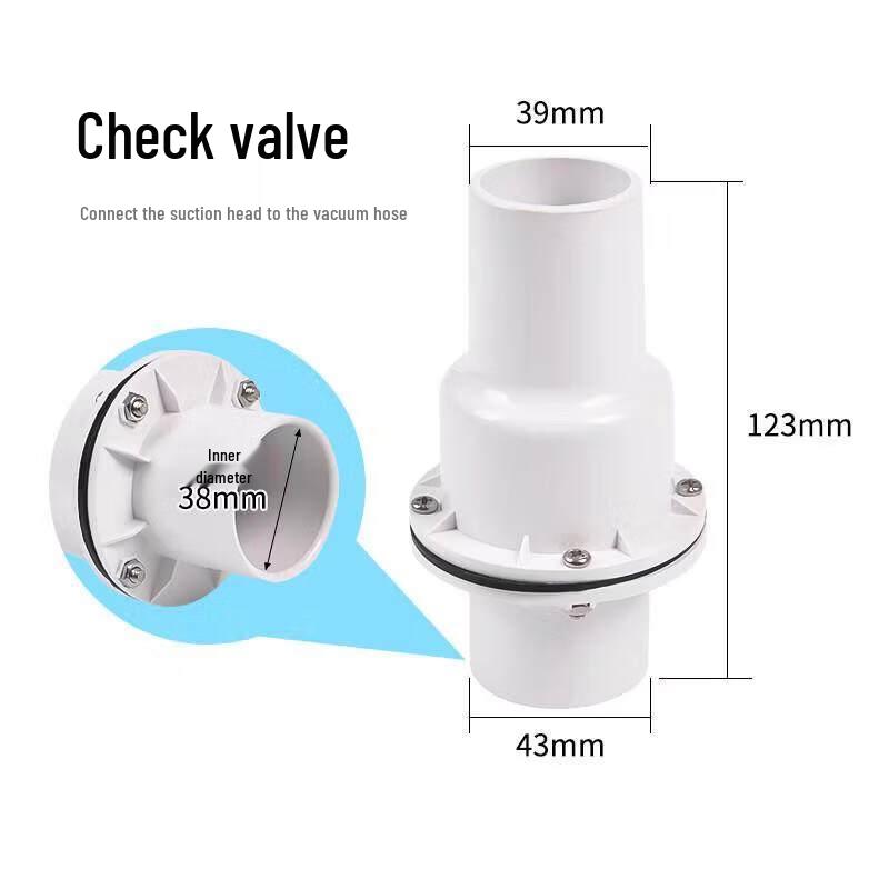 Swimming Pool Vacuum Hose with Check Valve