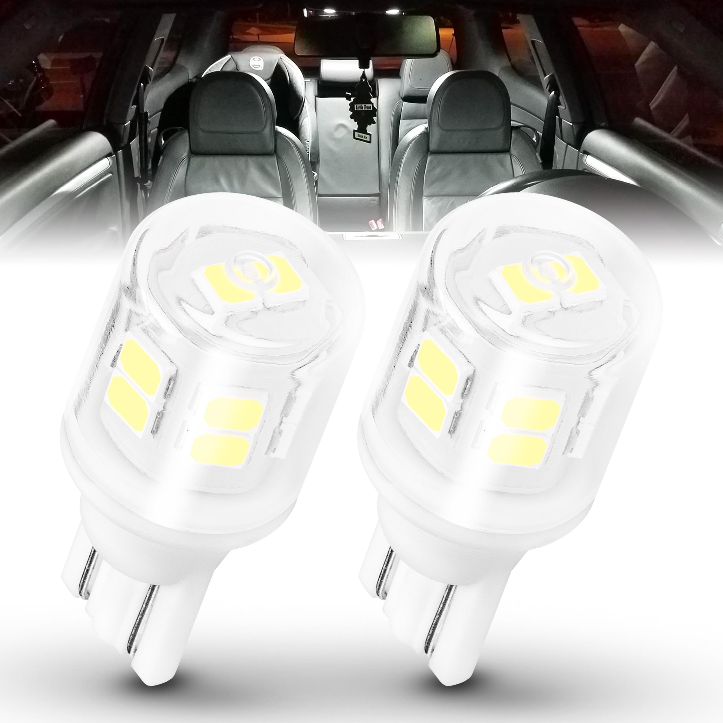 

T10 LED White DC -24V High Brightness Position Lamp, Room Lamp, License Plate Light, T10 -2 pieces