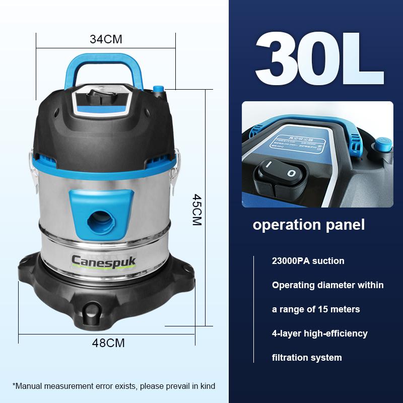 

3200W Electric Vacuum Cleaner Industrial Large Suction Home Car Commercial Cleaning Seam Cleaner Woodworking Cleaning Machine