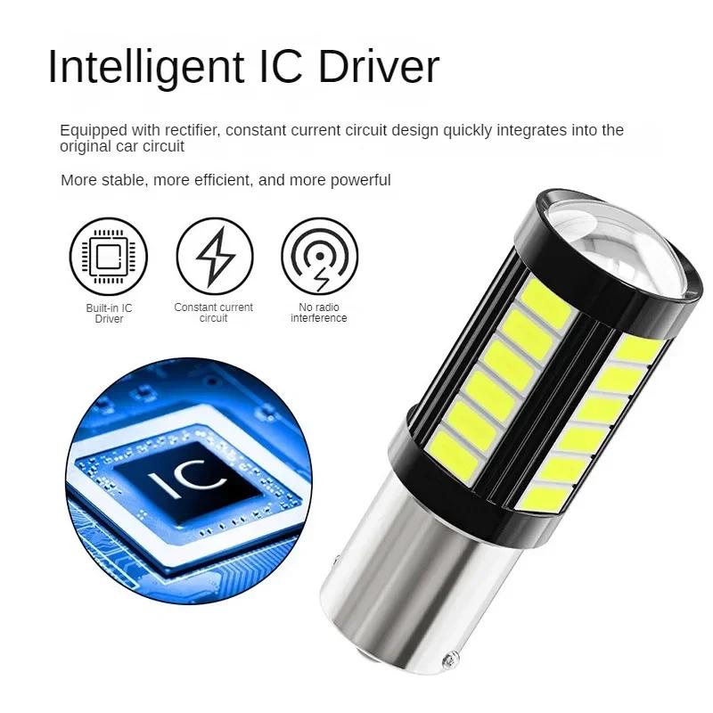 1156 1157 5730 5630 33SMD LED-Lampe P21W BAU15S P21/5W 7440 W21W W21/5W 7443 12V Weiß für Blinker Rückfahrleuchte