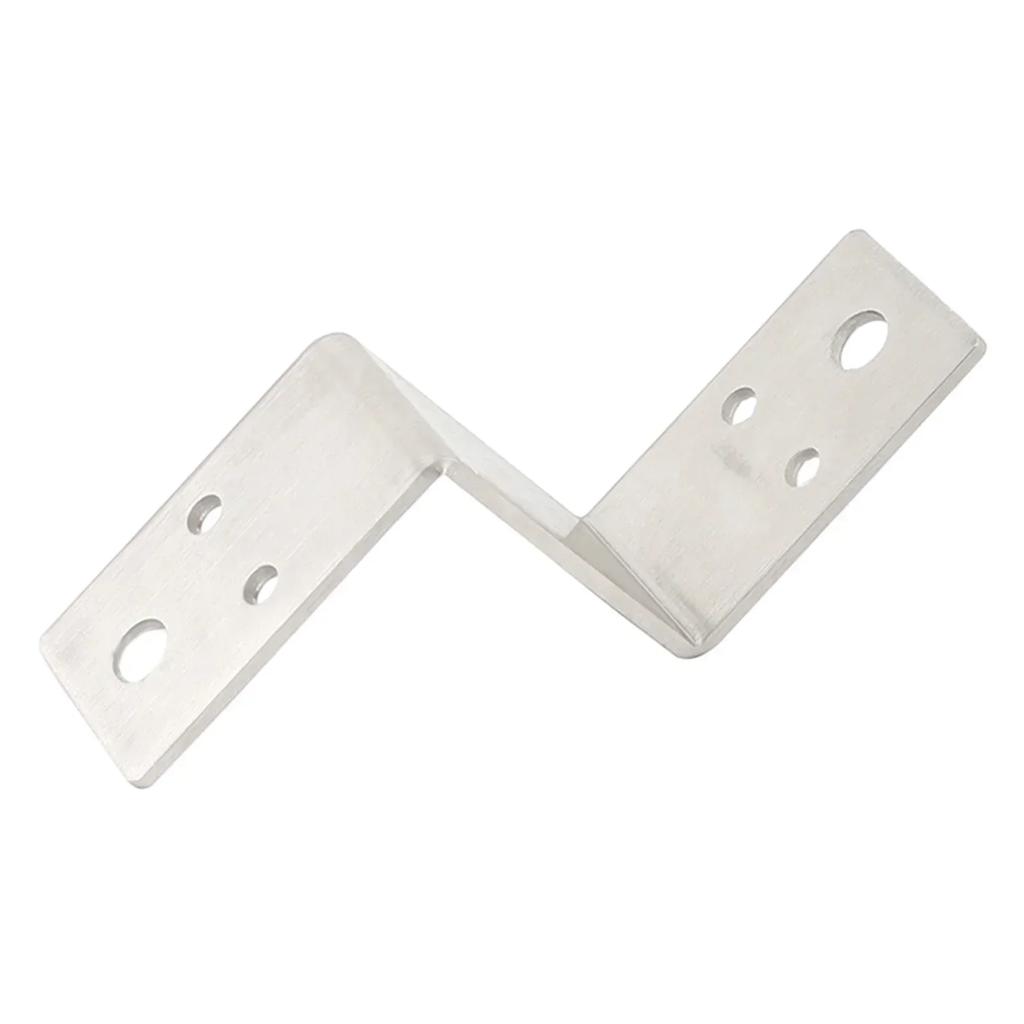 Corner Brackets Connector Z-Shaped Corner Fixed Fasteners Multifunctional Stainless Steel Fixed Brackets Connector Hardware
