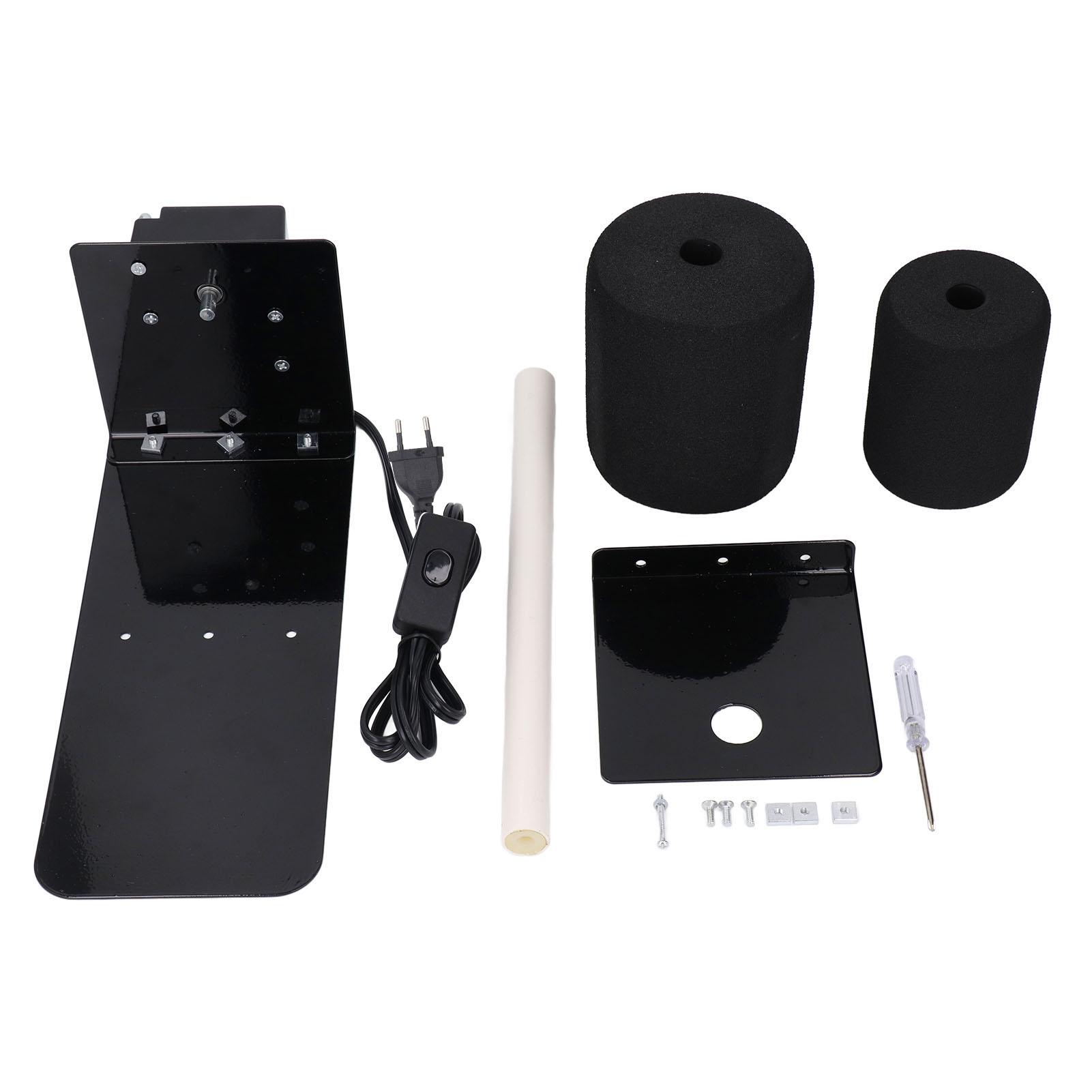 

Single Shaft Cup Turner With Stand And 2 Sponges Metal Structure Cup Rotating Machine Kit For DIY Epoxy Crafts UK Plug 220-240V 220V