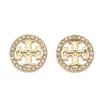 Crystal Logo Circle Earrings 53422-783