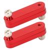 2PCS Ruler Positioning Block Aluminum Alloy Adjutsable Ruler Positioning Limit Block