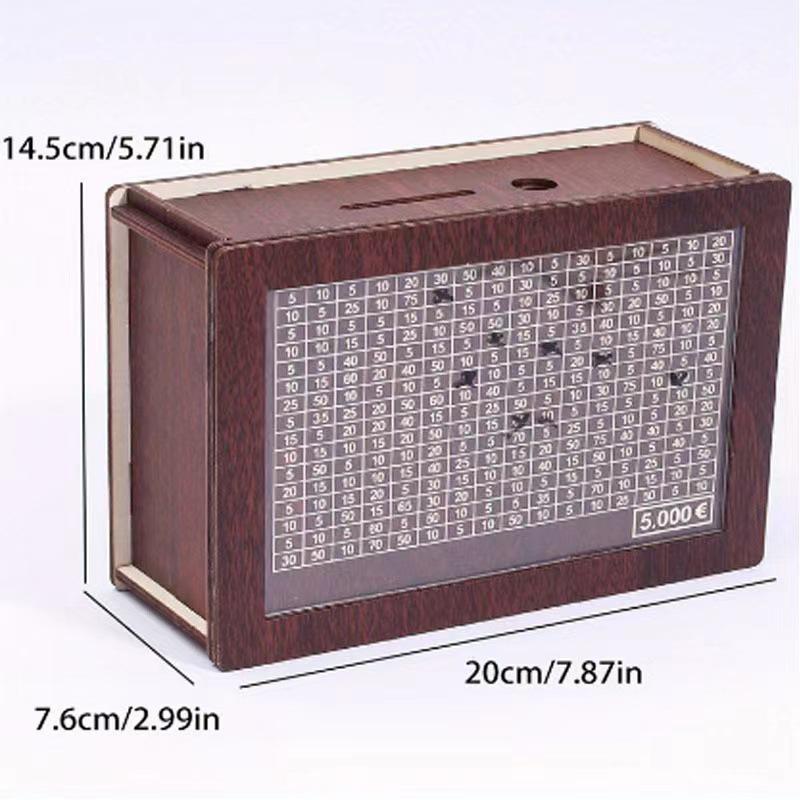 

Creative Retro Wooden Digital Piggy Bank - Counting Savings Bank for Kids Money-Saving Birthday Gift Standard