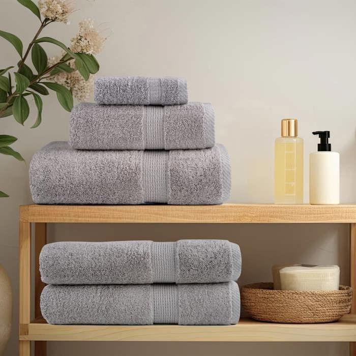VidaXL Serviettes de Bain de Qualité Supérieure 10 pcs, Serviettes de Douche, Draps de Bain, Serviettes d'Invité de 137313