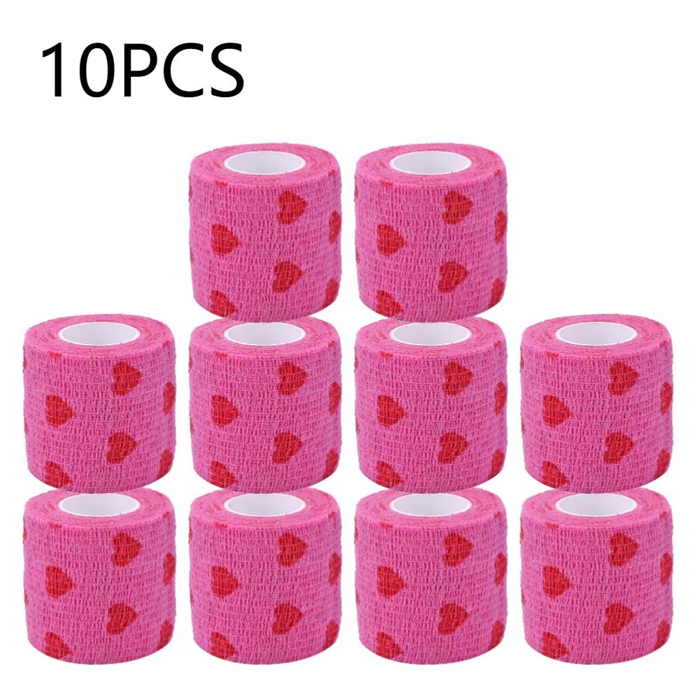 2/5/10 шт. Самоклеящиеся эластичные бинты для защиты лап домашних животных (собак и кошек), медицинские бинты, нетканые когезивные бинты