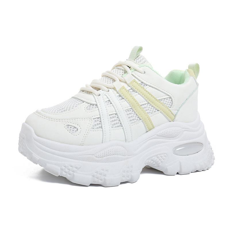Herbst neue Plattform-Sneaker, leichte atmungsaktive Laufschuhe mit weicher Sohle, Mesh-Dad