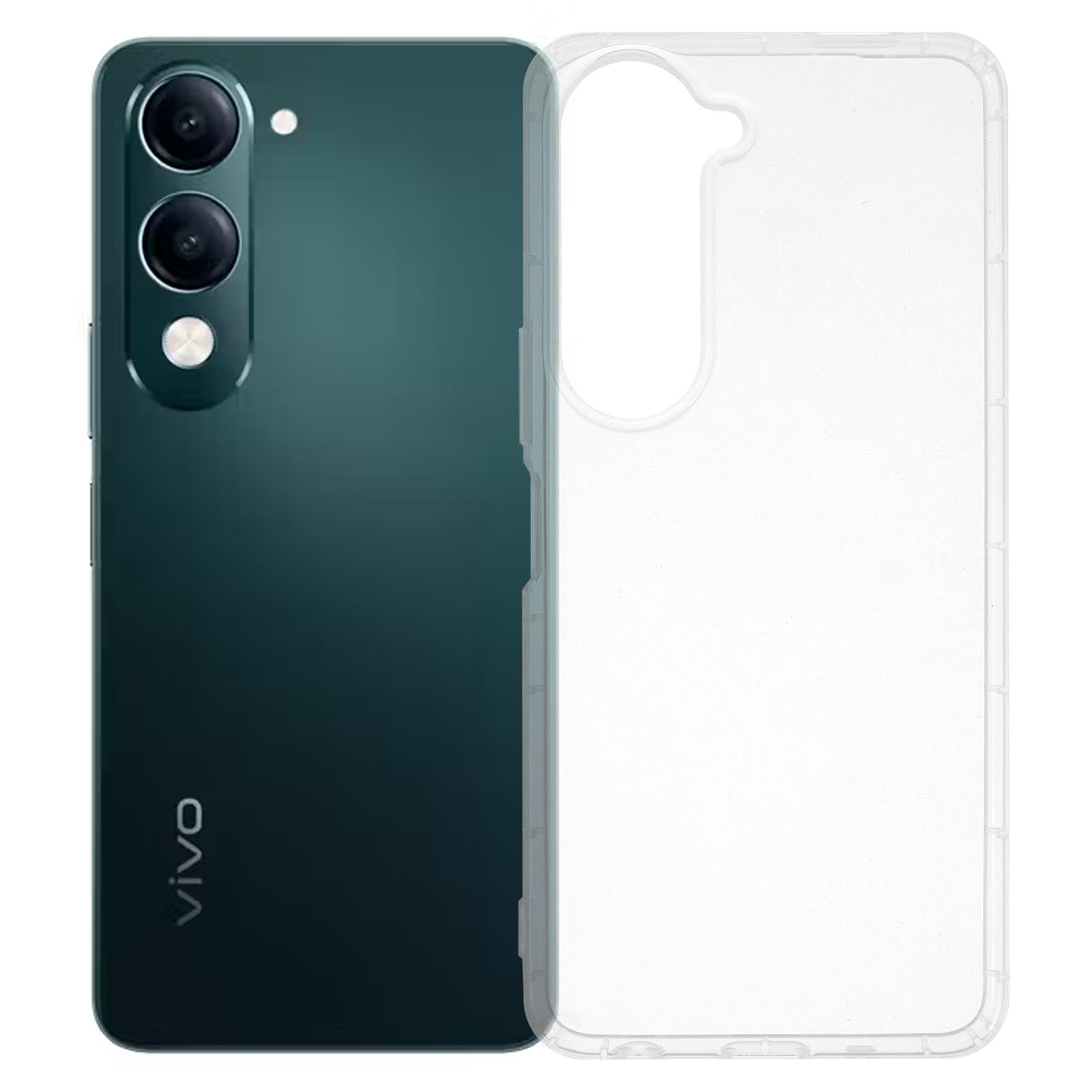 

Для vivo Y29s 5G/Y04 4G Чохол Прозорий ТПУ Задня кришка телефону Захист повітряною подушкою As Shown A