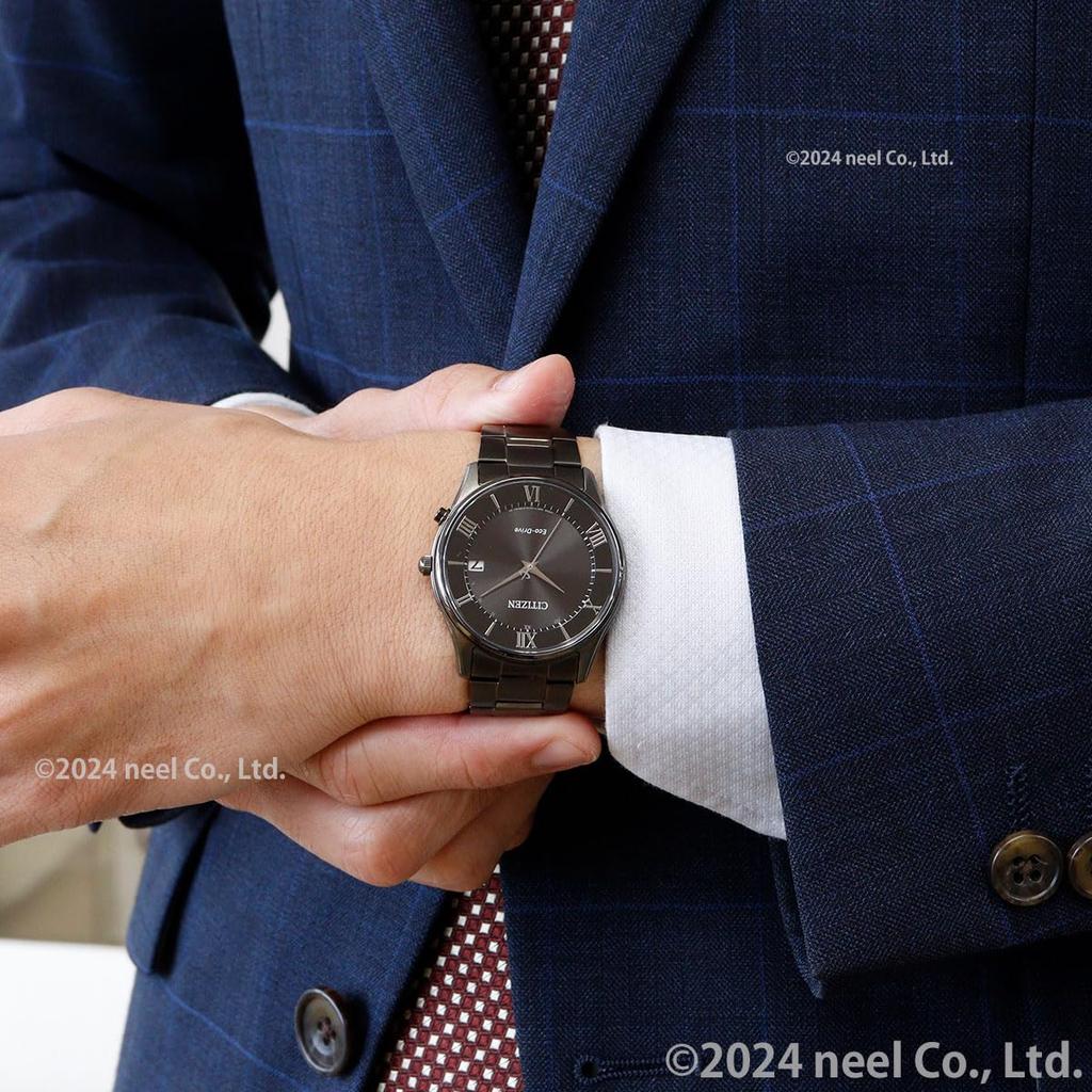 Citizen Collection NIGHT COLOR EDITION Black AS1064-53E Men's Watch, Light-Powered Eco-Drive, Radio-Controlled, Waterproof,