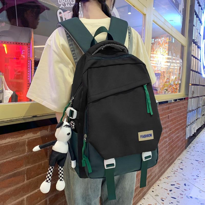 School Bag Fashion College Style Backpack Junior High School Student Trend Casual Backpack