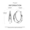 Gold Serie Hoop Earrings 925 Silver Sparkling Irregular Shape Feather Star Earrings Stud for Woman Girl Jewelry Gift