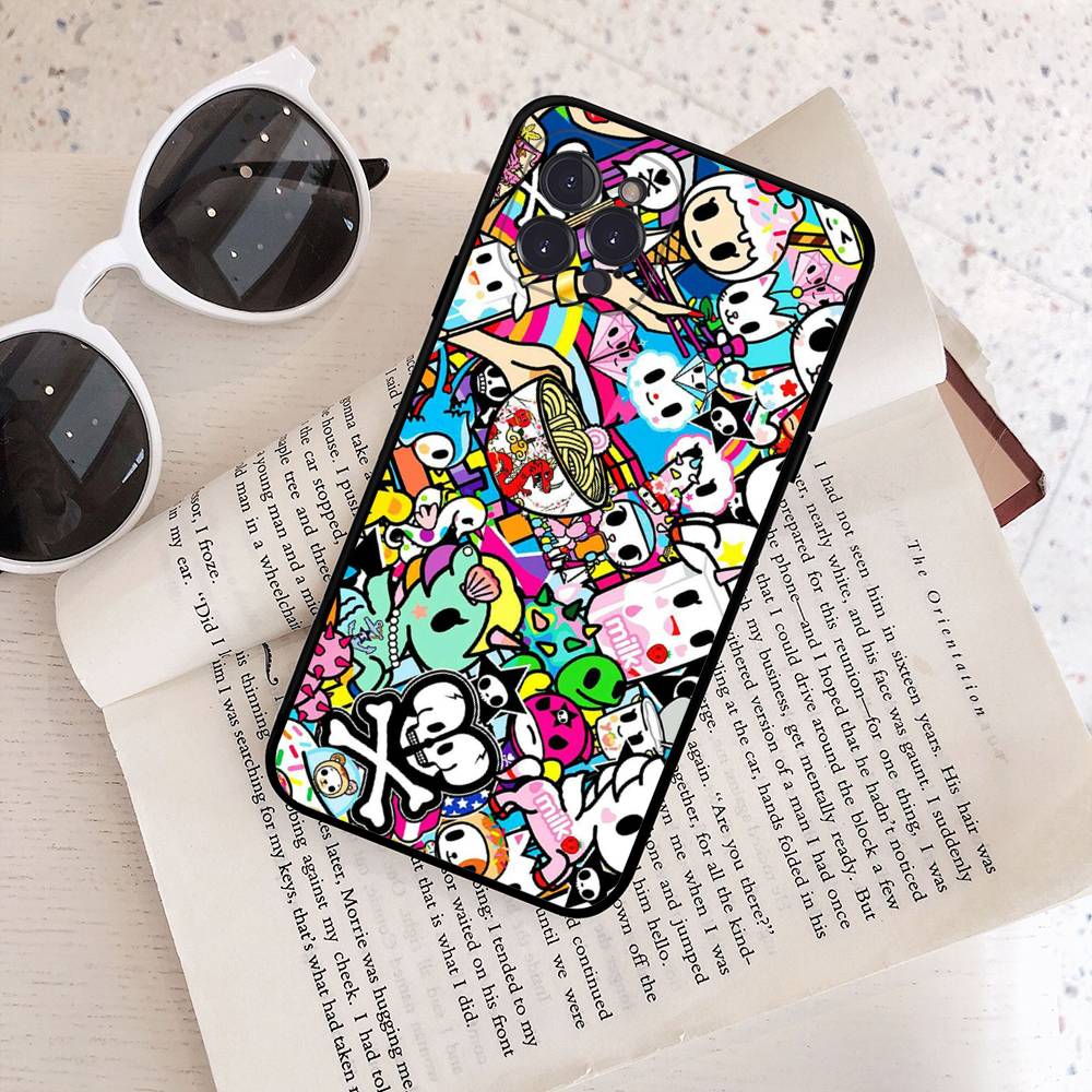 Japan Tokidoki For IPhone 17 16 15 14 13 12 11 Pro Max 13 17Air Shockproof Soft Phone Cases Coque