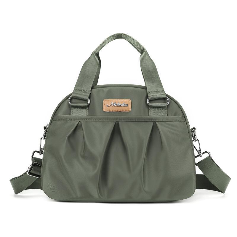 

Женская сумка через плечо из нейлона, плиссированная сумка для пожилых мам среднего возраста серый