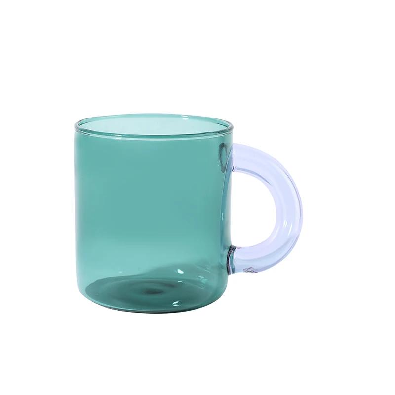Craft Made Glass Mug Coffee Cup Glass Spoon Borosilicate Glass Cup Office Cups Birthday Gift Coffee Mugs Tea Spoon