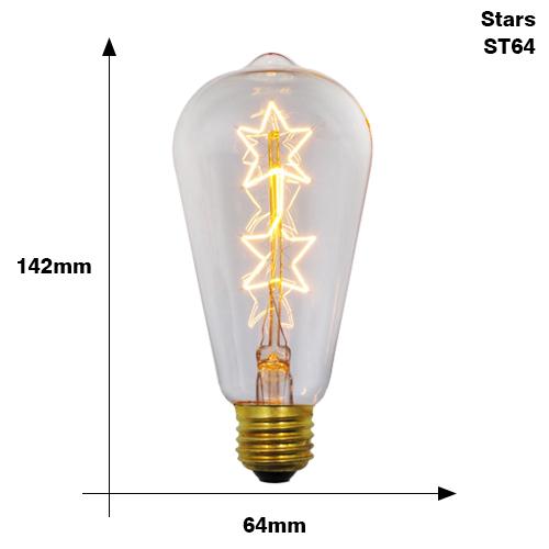 E27 Retro Edison Bulb 220V 40W ST64 G80 G95 G125 Ampoule Vintage Edison Bulb Incandescent Lamp Home Decor Filament Light Bulb