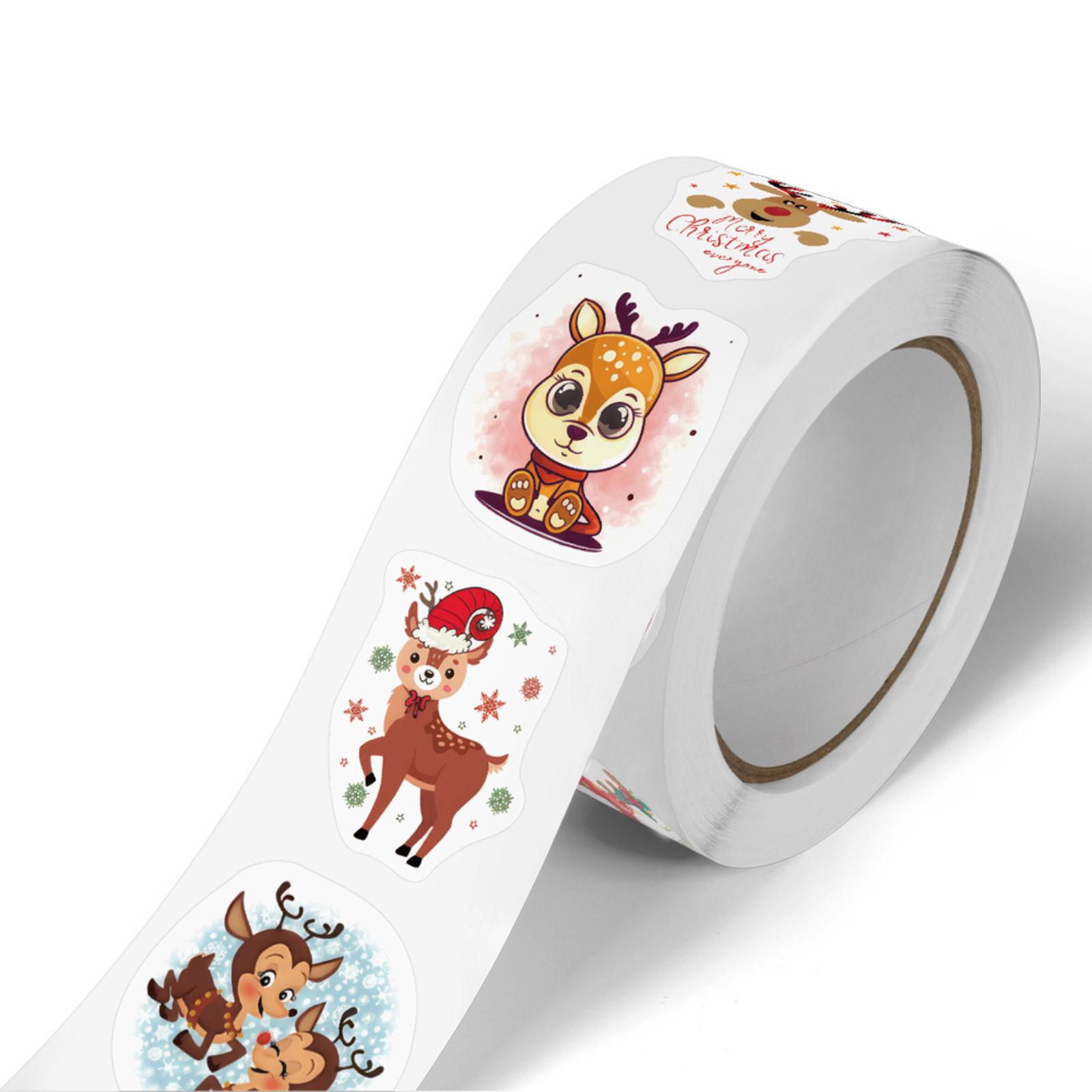 

Подарункові бирки - 500 наліпок, Різдвяні подарункові бирки, Різдвяні подарункові наліпки Самоклеючі різдвяні бирки, Пакувальний папір Святкові прикраси