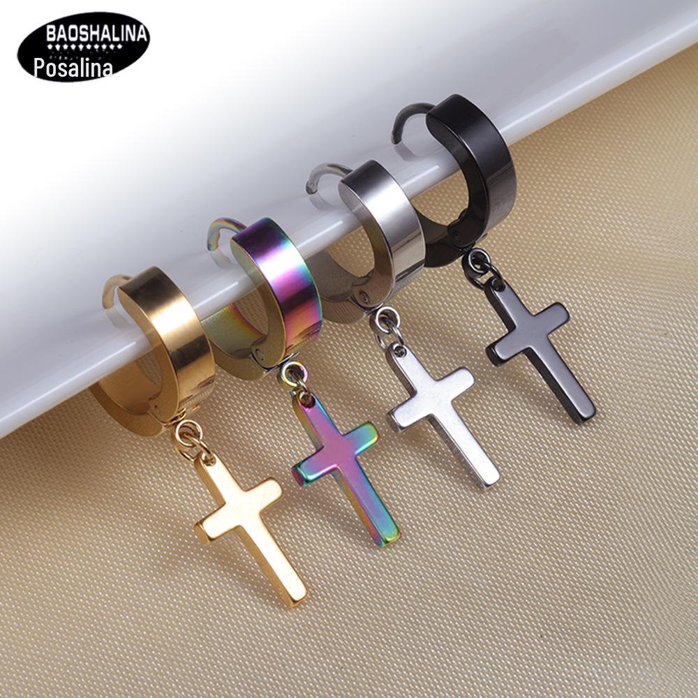 

Baosalina Hypoallergenic Titanium Steel Korean Punk Earrings