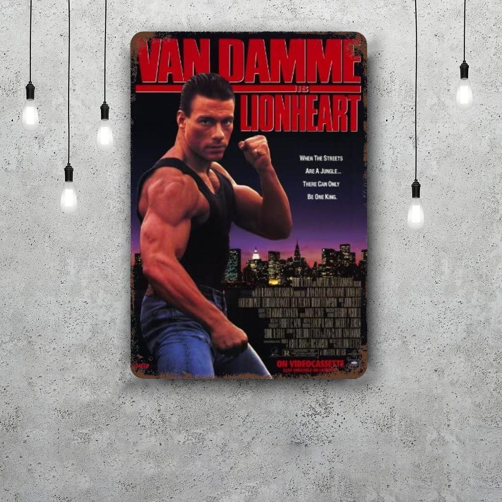 Van damme attore Segni di Latta Metallici Vintage Poster Decorazioni Placca Metallica Retro Decorazione Murale per Garage Bar