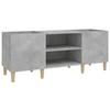 VidaXL Record Cabinet Concrete Grey 121x38x48 Cm Engineered Wood 831929