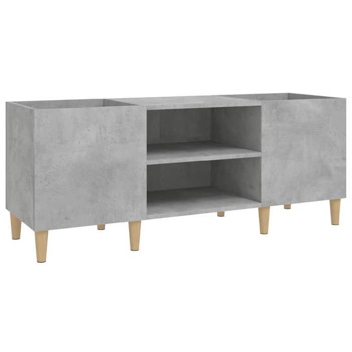 VidaXL Record Cabinet Concrete Grey 121x38x48 Cm Engineered Wood 831929