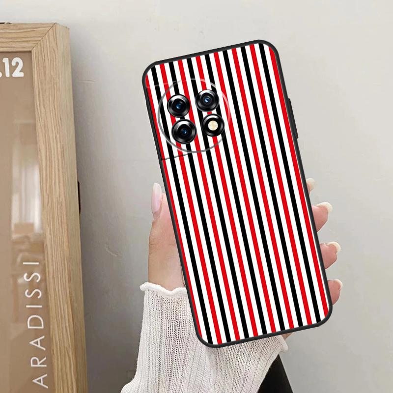 Milan Stylish Stripe Design Case For OnePlus 12 11 9 10 Pro 9RT 10T 10R 12R OnePlus Nord 2 CE 3 Lite CE4 N10 N20 Cover