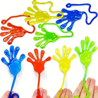10-30 Stück Lustige klebrige Hände Spielzeug für Kinder Bunte Handfläche Elastische klebrige Spielzeuge Quetschbare Stressabbau Spielzeuge Neuheit Geschenk Party Mitgebsel