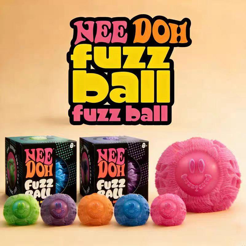 Nee Doh Fuzz Ball Series Desktop Decompress Ornament Stress Relief Toys Suitable For Under Pressure Fun Soft Stress Ball Gifts