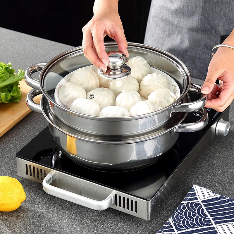 Wutuo Stainless Steel Double-Layer Steamer Pot