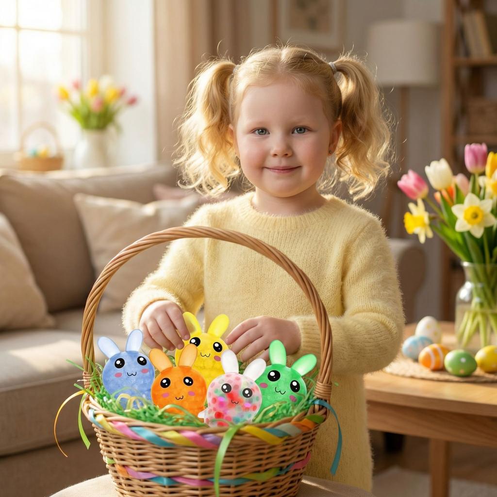 Easter Basket Stuffing  Easter Basket Stuffing  Easter Toy Stress-relieving Finger Ball  Easter Basket Gift Ideas 5pcs  10ml