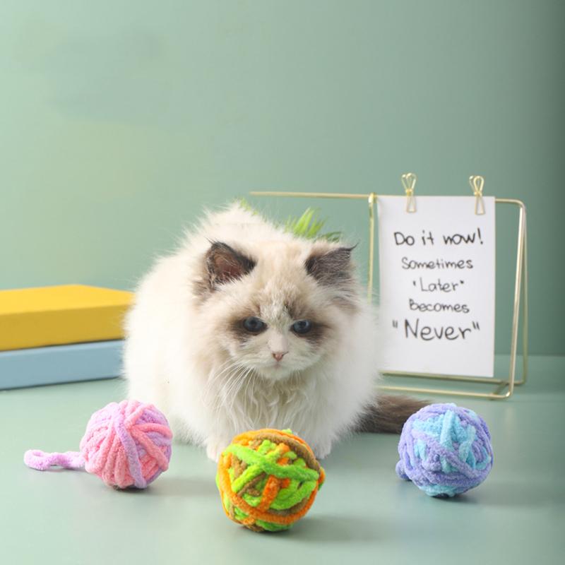 Funny Squeaky Cat Balls Toy with Bell Interactive Pet Toys for Cats Kitten Persian Cat Sphynx mascotas Supplies juguetes gotas
