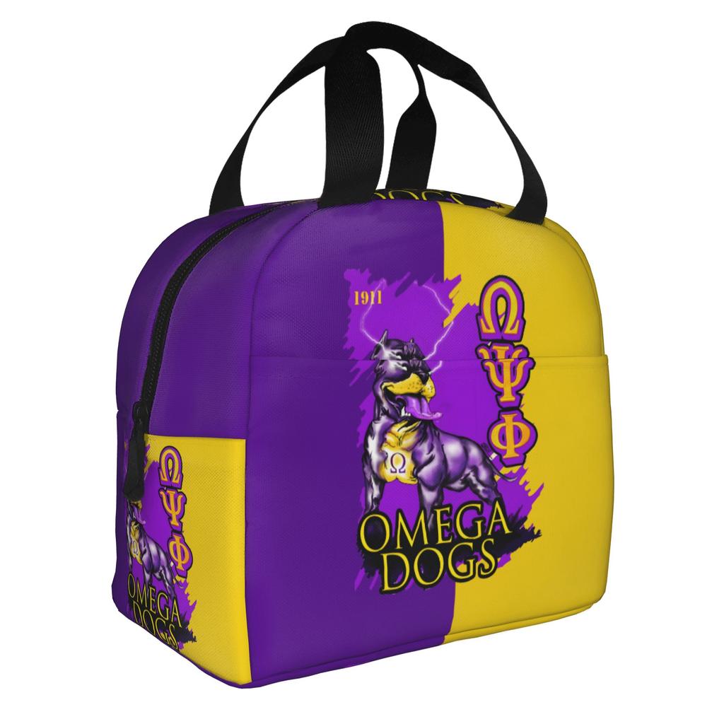 African American Psi Phi Fraternity Inc  Lunch Bag Women  Cooler Warm Insulated Lunch Boxes for School