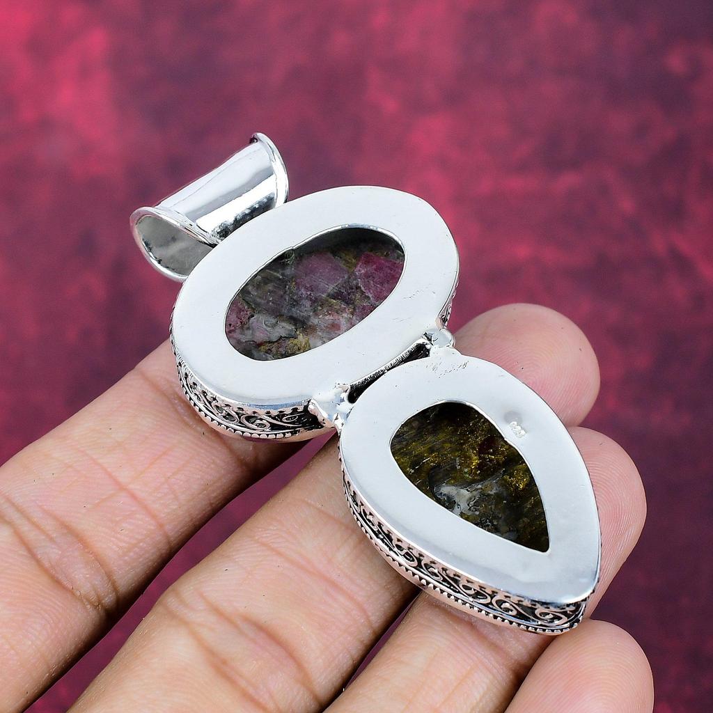 Copper Tourmaline Handmade Gemstone Pendant, 925 Solid Sterling Silver Beautiful Pendant Jewelry