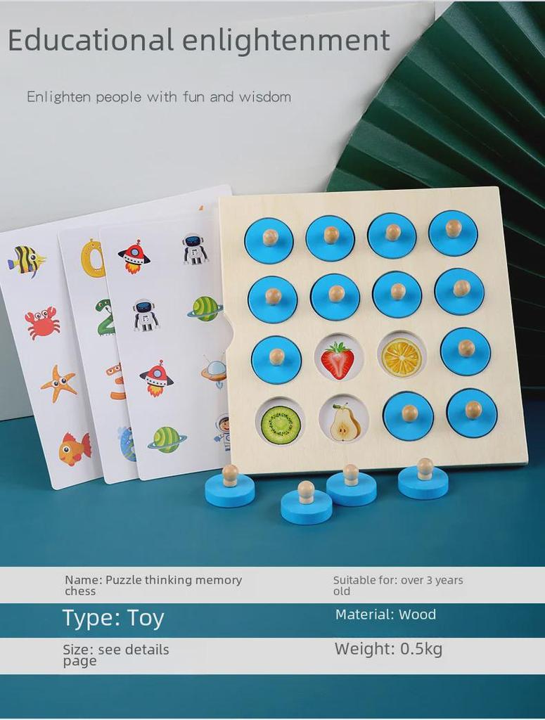 Children's Educational Wooden Toys for Early Cognitive and Motor Skills Development