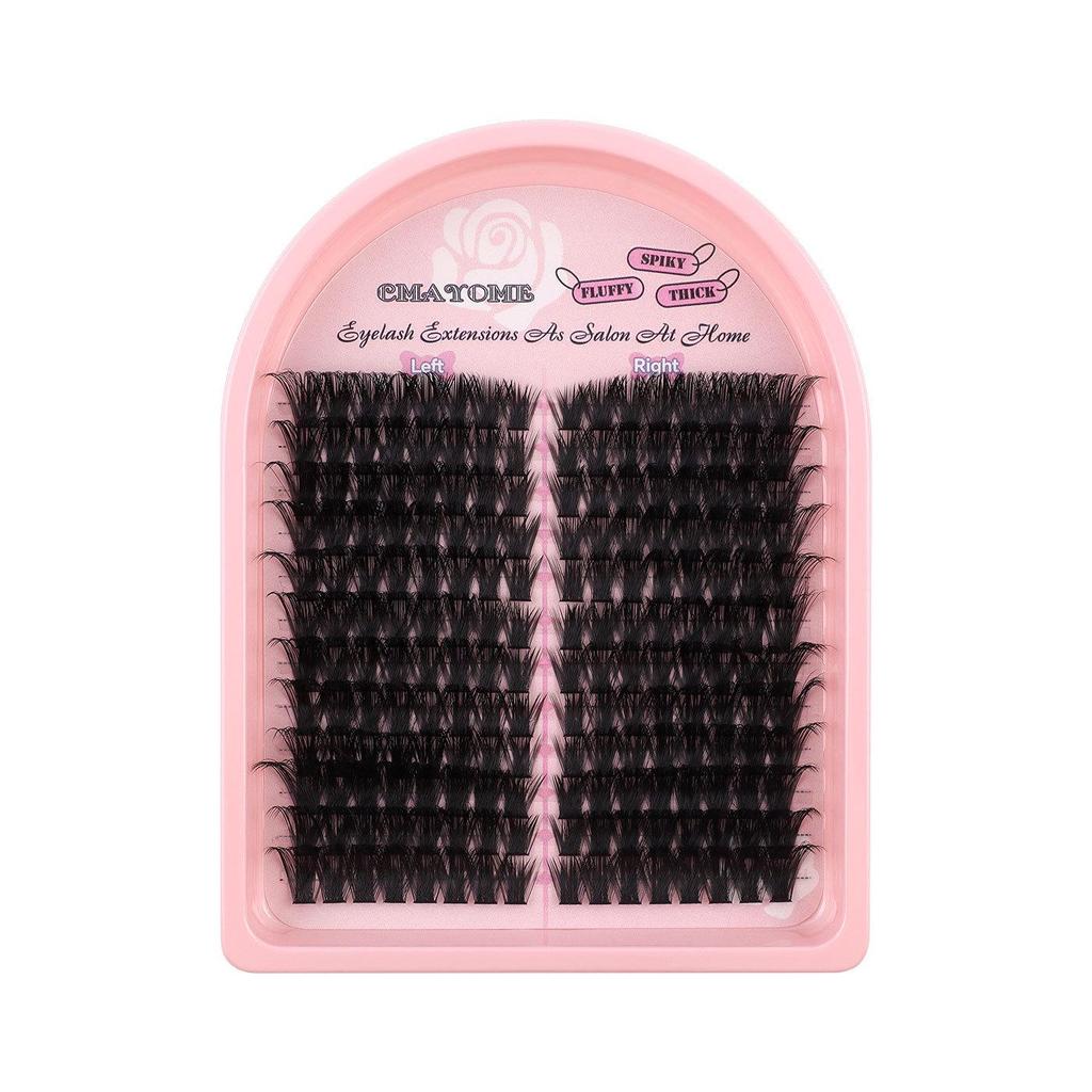 Hot-Selling 540 Cluster DIY Flower Lashes: Natural Thick D Curl Mixed Pack