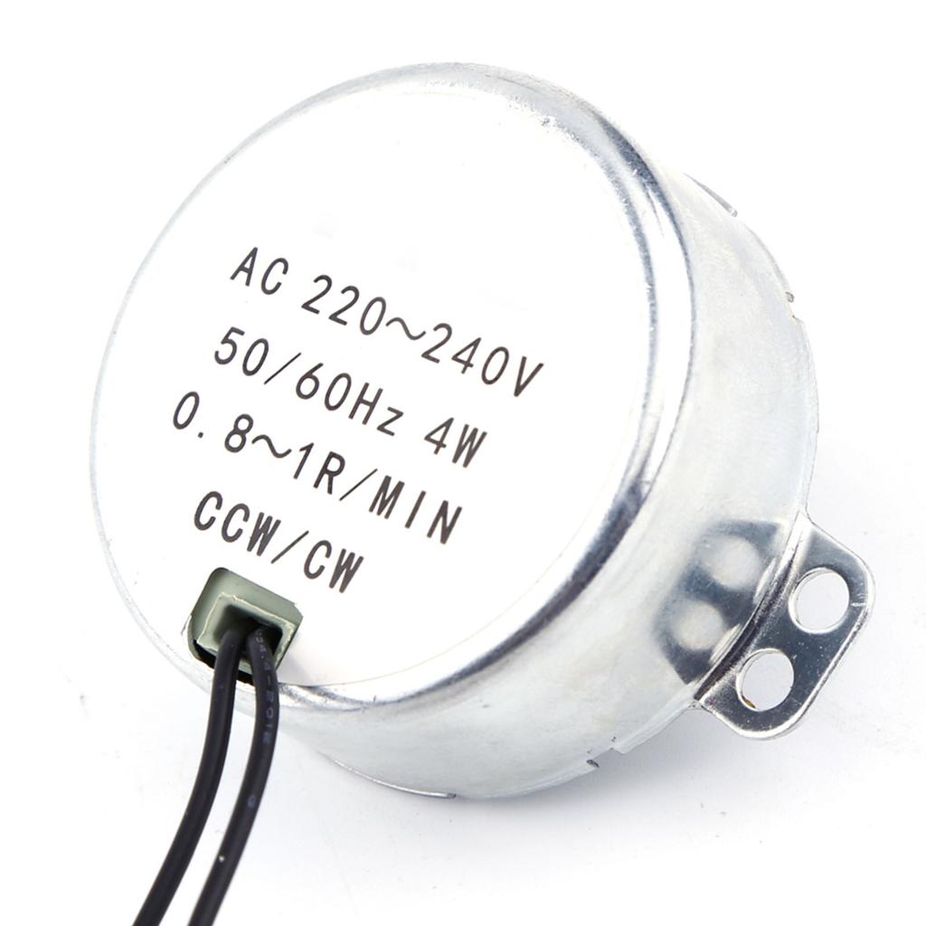 1pc 220-240V AC Synchronous Motor Geared Motor 4W CWCelsiusCCW(0.8-1RPM)