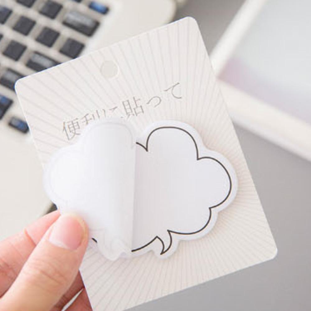 1 Piece Cute Kawaii Dialog Sticky Notes Creative Notepad Memo Pads Office School Supplies Stationery Stickers Adhesive