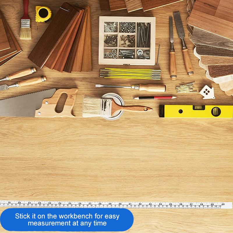 1Roll Measurement Tools Double Scale Sewing Machines Sticker Soft Sewing Table Measuring Flexible Ruler Self Adhesive DIY 150CM