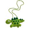 Adorable Mini Cartoon Dinosaur Plush Crossbody Bag For Kids With Handmade Design