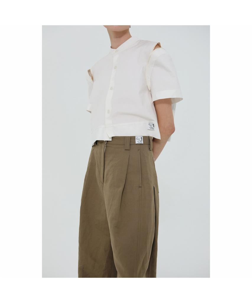 RECODE Linen Wide Pants_Rqpam24579Khx