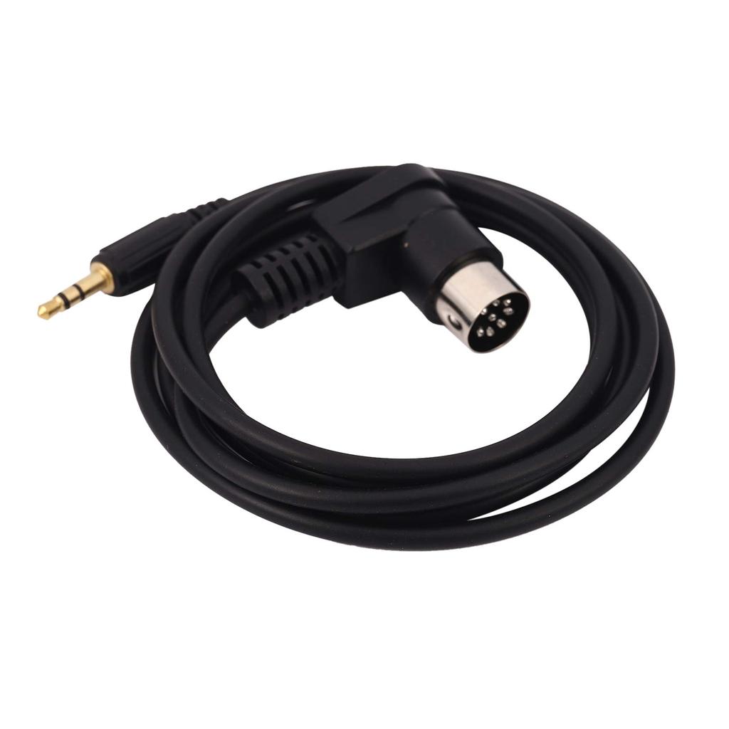 Aloypum Car 3.5mm Aux Input Adapter Audio Cable Mini Jack AUX 8Pin M-BUS CD Changer Cable for Gold Plug