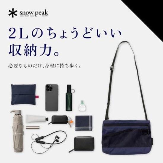 Snow Peak Everyday Use Sacoche Shoulder Bag 2L Stain Resistant